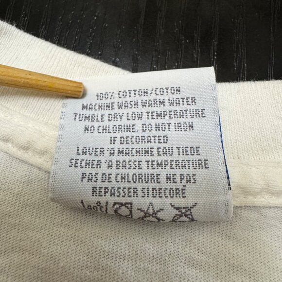 VTG St. Pete Beach Florida Shirt Mens Large White Single Stitch Shark Gildan 90s - Picture 5 of 10